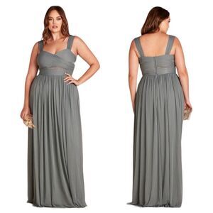 NEW Birdy Grey Elsye Bridesmaid Long Maxi Dress in Sea Glass Green Size XXL